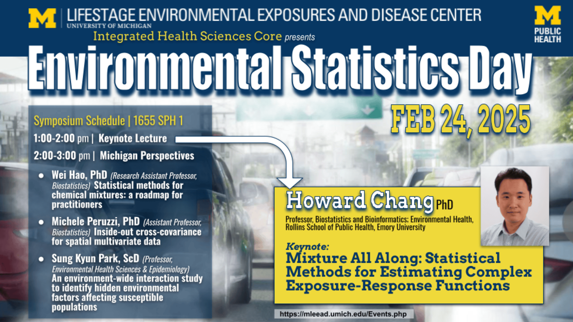 Event Flyer for M-LEEaD 2025 Environmental Statistics Day Symposium